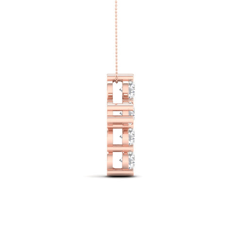 1 Ctw Teensy Cross Lab Grown Fashion Pendant