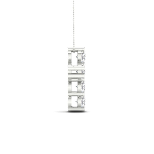 1 Ctw Teensy Cross Lab Grown Fashion Pendant