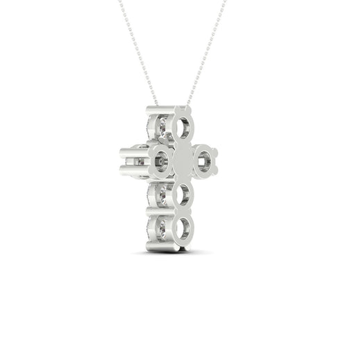 1 Ctw Teensy Cross Lab Grown Fashion Pendant
