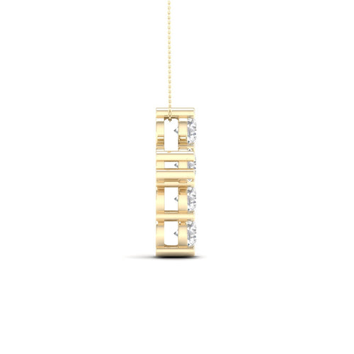 1 Ctw Teensy Cross Lab Grown Fashion Pendant
