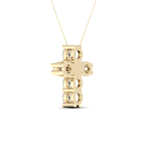 1 Ctw Teensy Cross Lab Grown Fashion Pendant