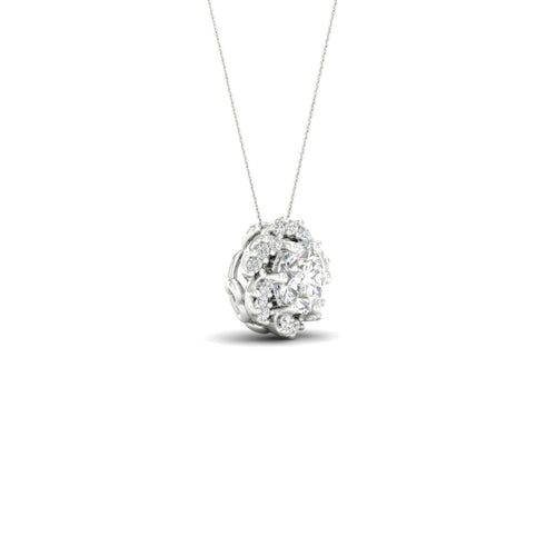 3/4 ctw Bloom Lab Grown Halo Pendant