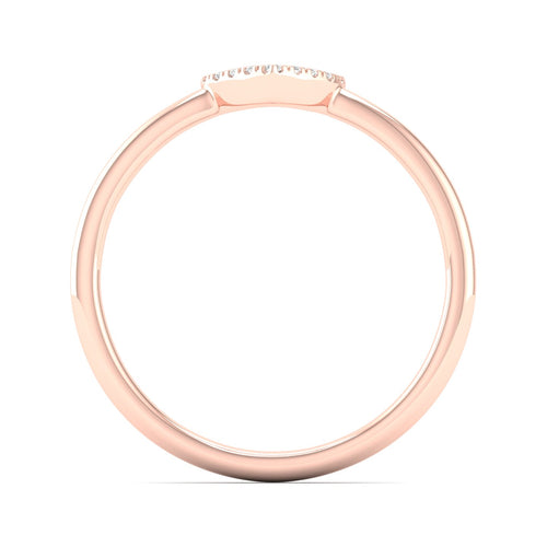 0.065 Ctw Minimalist Heart Lab Grown Fashion Ring