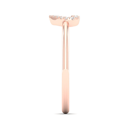0.065 Ctw Minimalist Heart Lab Grown Fashion Ring