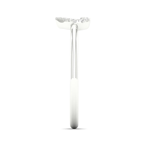 0.065 Ctw Minimalist Heart Lab Grown Fashion Ring