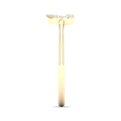 0.065 Ctw Minimalist Heart Lab Grown Fashion Ring