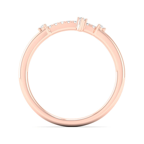 1/10 Ctw Minimalist Cross Fashion Ring
