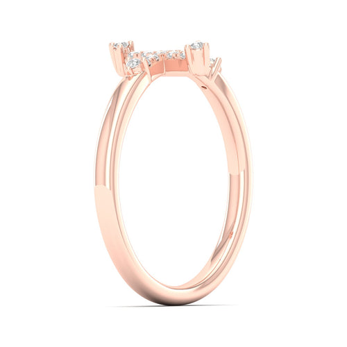 1/10 Ctw Minimalist Cross Fashion Ring