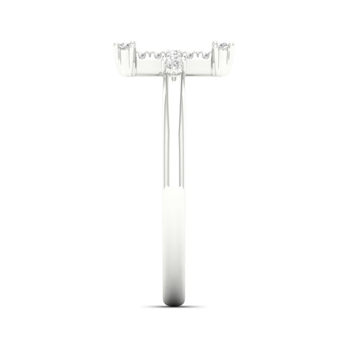 1/10 Ctw Minimalist Cross Fashion Ring