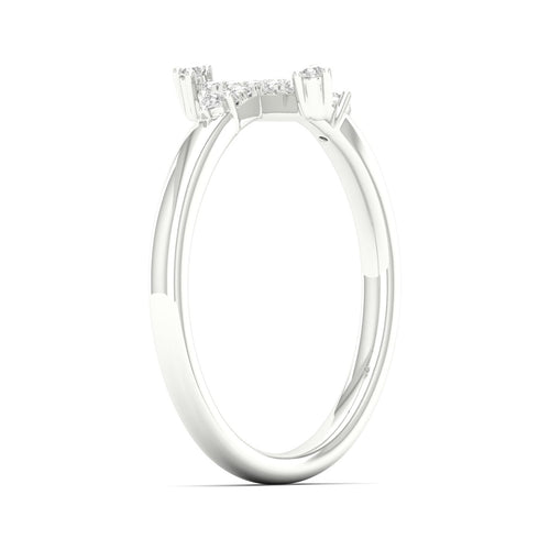 1/10 Ctw Minimalist Cross Fashion Ring