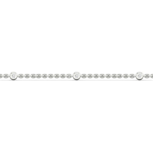 1/6 Ctw 5 Stone Station Lab Grown Fashion Bracelet