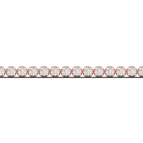 2 ctw Four Prong Round Lab Grown Classic Tennis Bracelet