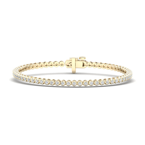 3 ctw Four Prong Round Lab Grown Classic Tennis Bracelet