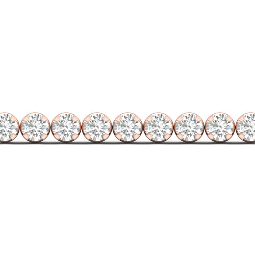 5 ctw Four Prong Round Lab Grown Classic Tennis Bracelet