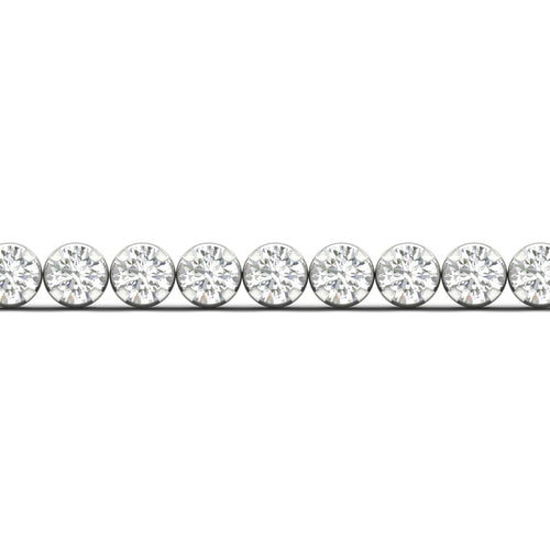 5 ctw Four Prong Round Lab Grown Classic Tennis Bracelet