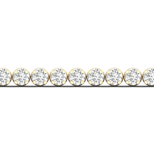 5 ctw Four Prong Round Lab Grown Classic Tennis Bracelet