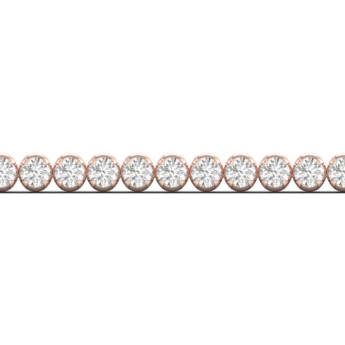 4 ctw Four Prong Round Lab Grown Classic Tennis Bracelet