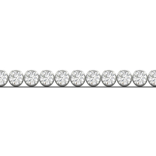 4 ctw Four Prong Round Lab Grown Classic Tennis Bracelet