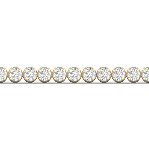 4 ctw Four Prong Round Lab Grown Classic Tennis Bracelet