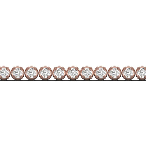1 ctw Four Prong Round Lab Grown Classic Tennis Bracelet