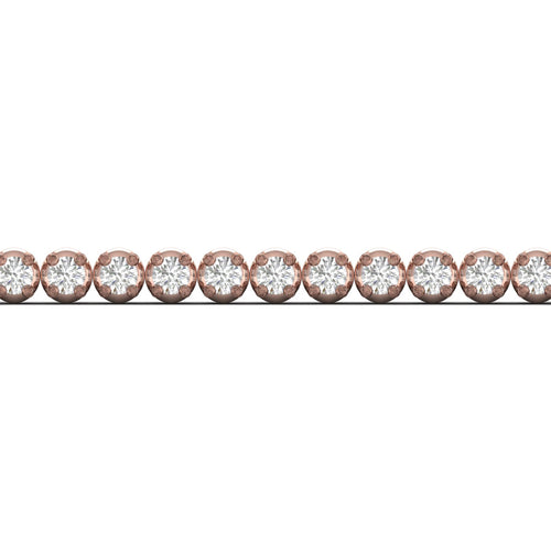 1 ctw Four Prong Round Lab Grown Classic Tennis Bracelet