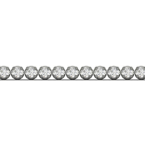 1 ctw Four Prong Round Lab Grown Classic Tennis Bracelet
