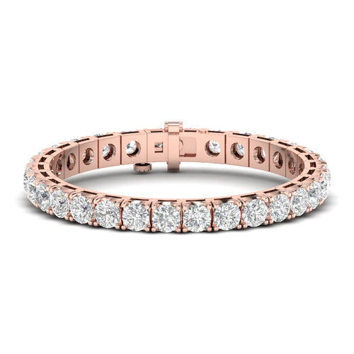 20 ctw Four Prong Round Lab Grown Classic Tennis Bracelet
