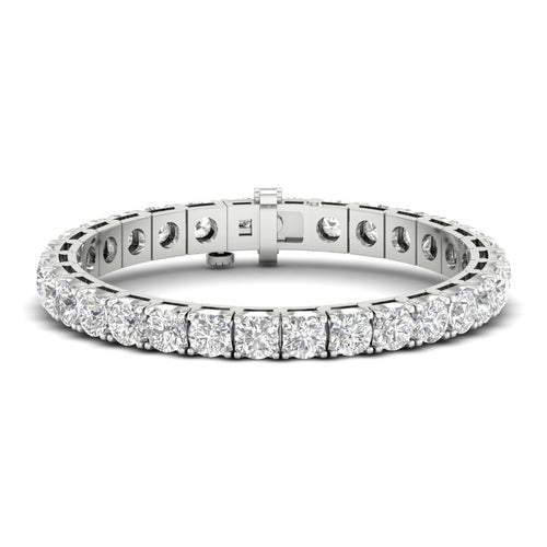 20 ctw Four Prong Round Lab Grown Classic Tennis Bracelet