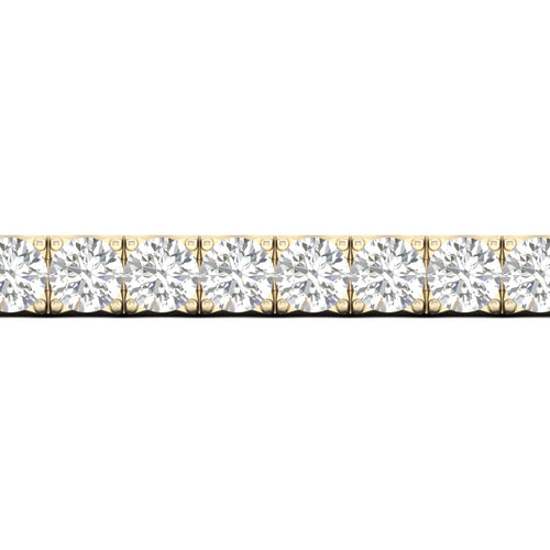 20 ctw Four Prong Round Lab Grown Classic Tennis Bracelet