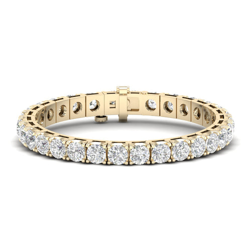 20 ctw Four Prong Round Lab Grown Classic Tennis Bracelet