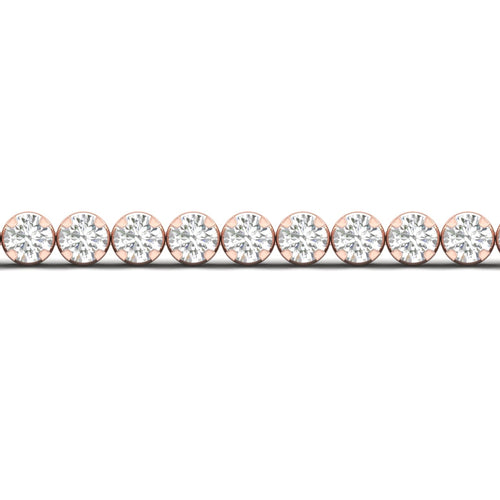 8 ctw Four Prong Round Lab Grown Classic Tennis Bracelet