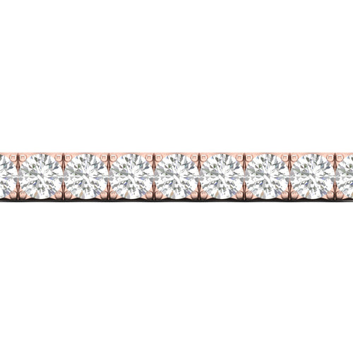 15 ctw Four Prong Round Lab Grown Classic Tennis Bracelet