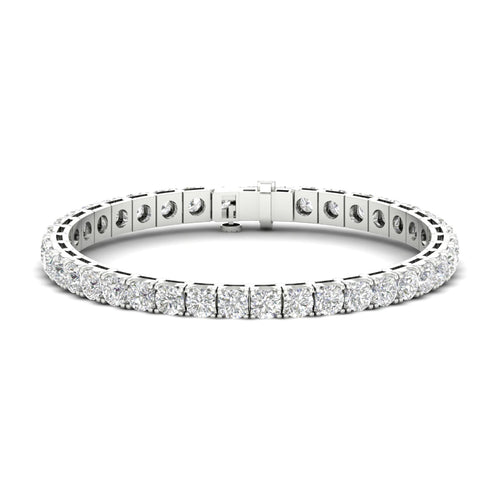 15 ctw Four Prong Round Lab Grown Classic Tennis Bracelet