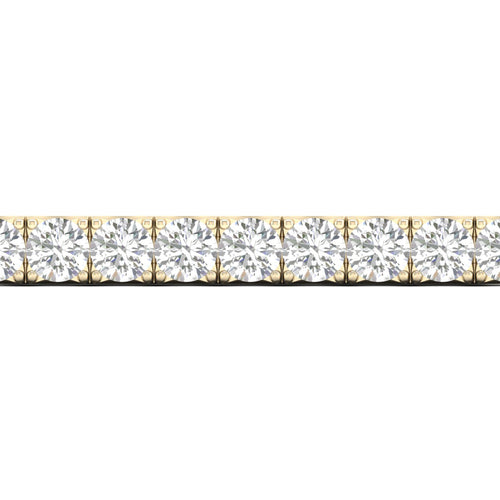 15 ctw Four Prong Round Lab Grown Classic Tennis Bracelet