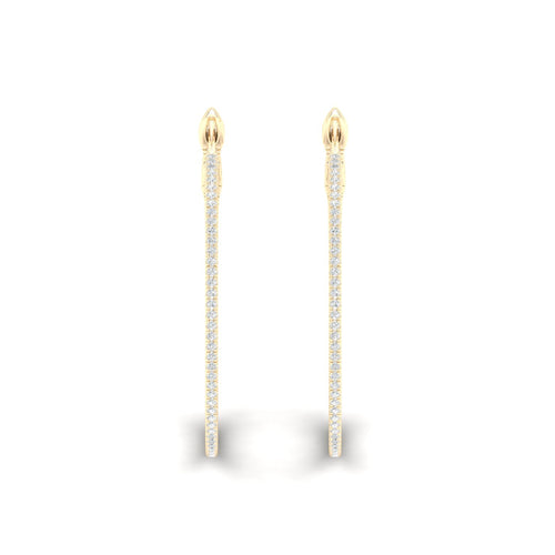 1/2 Ctw Petite Round Hoops