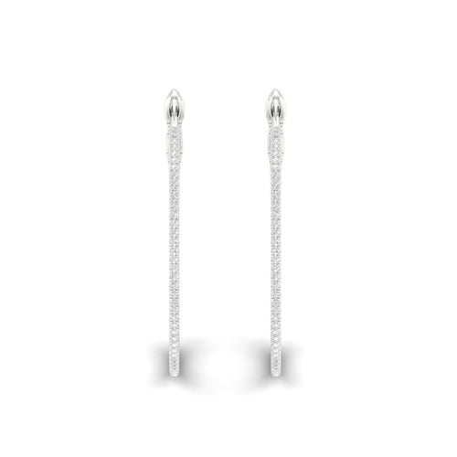 1/2 Ctw Petite Round Hoops