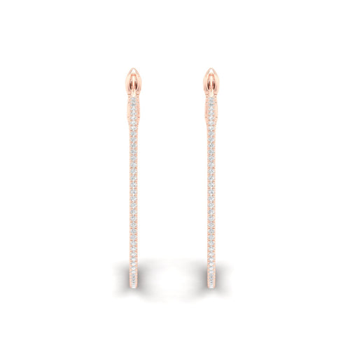 1/2 Ctw Petite Round Hoops