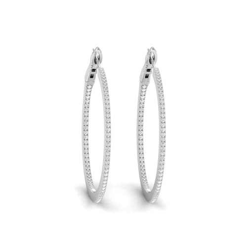 1/2 Ctw Petite Round Hoops