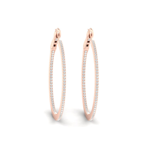 1/2 Ctw Petite Round Hoops