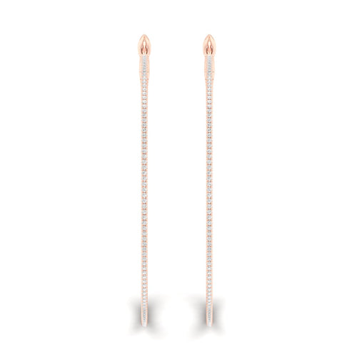 1 Ctw Petite Round Hoops