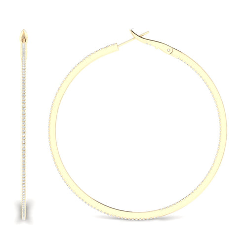 1 Ctw Petite Round Hoops