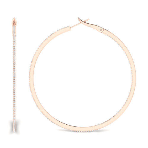 1 Ctw Petite Round Hoops