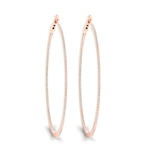 1 Ctw Petite Round Hoops