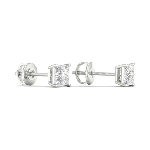 1/2 ctw Classic Princess Lab Grown Solitaire Ear Stud