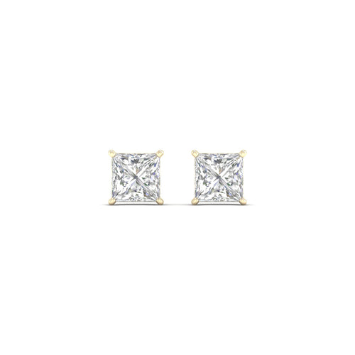 1/2 ctw Classic Princess Lab Grown Solitaire Ear Stud