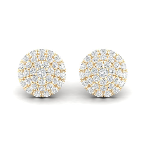 2 1/8 Ctw Dome Lab Grown Fashion Ear Stud