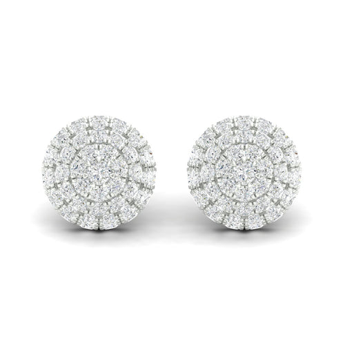 2 1/8 Ctw Dome Lab Grown Fashion Ear Stud