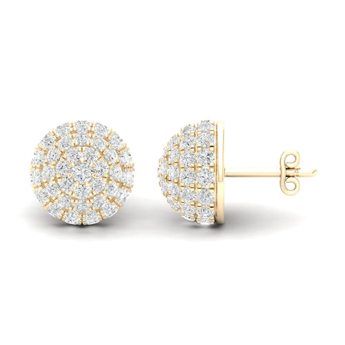 2 1/8 Ctw Dome Lab Grown Fashion Ear Stud