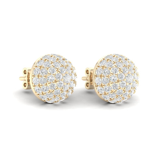 2 1/8 Ctw Dome Lab Grown Fashion Ear Stud
