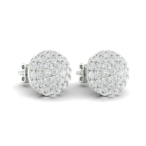 2 1/8 Ctw Dome Lab Grown Fashion Ear Stud